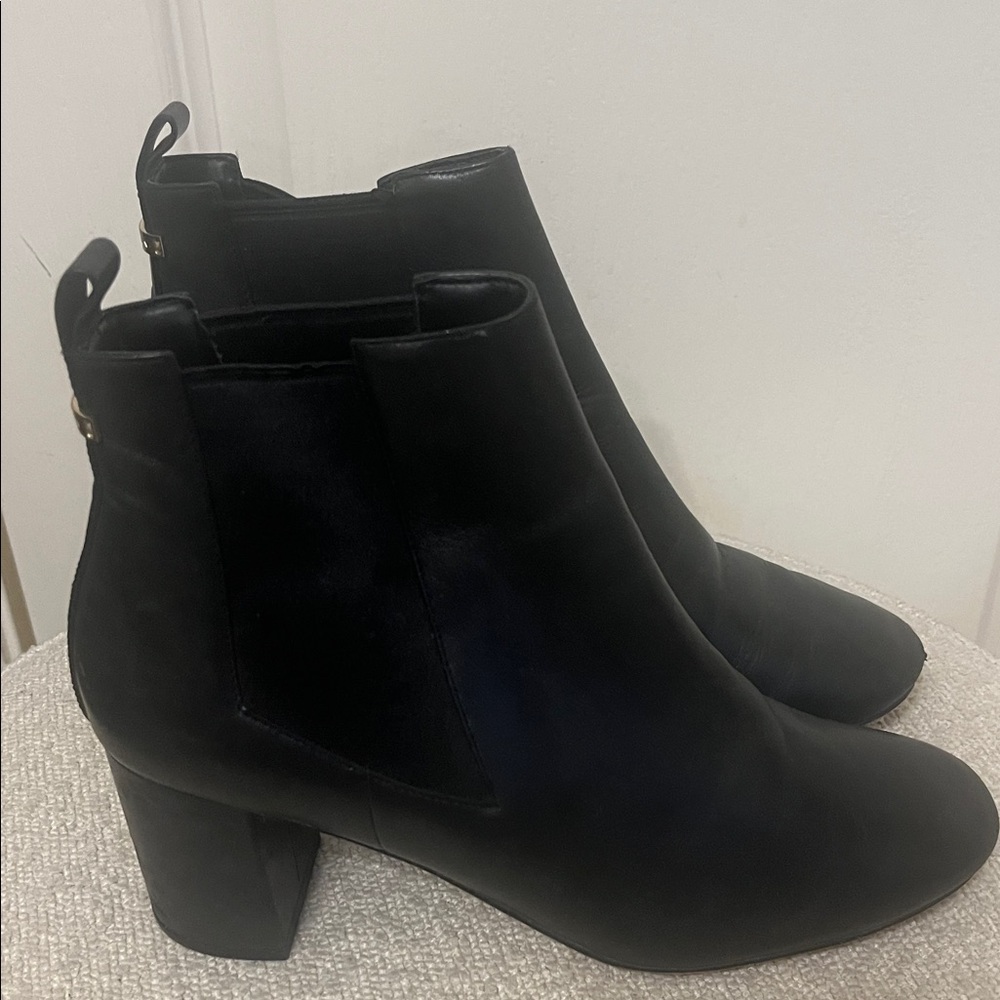 Cole Haan Black Leather Ankle Booties - Picture 5 of 16